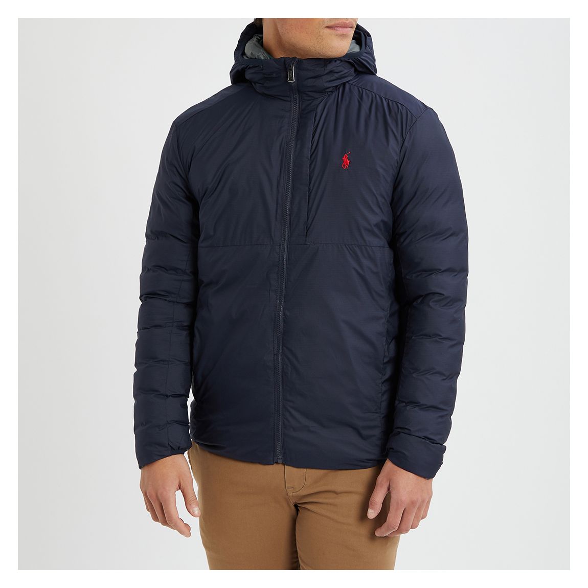 Navy Packable Hooded Jacket main product photo