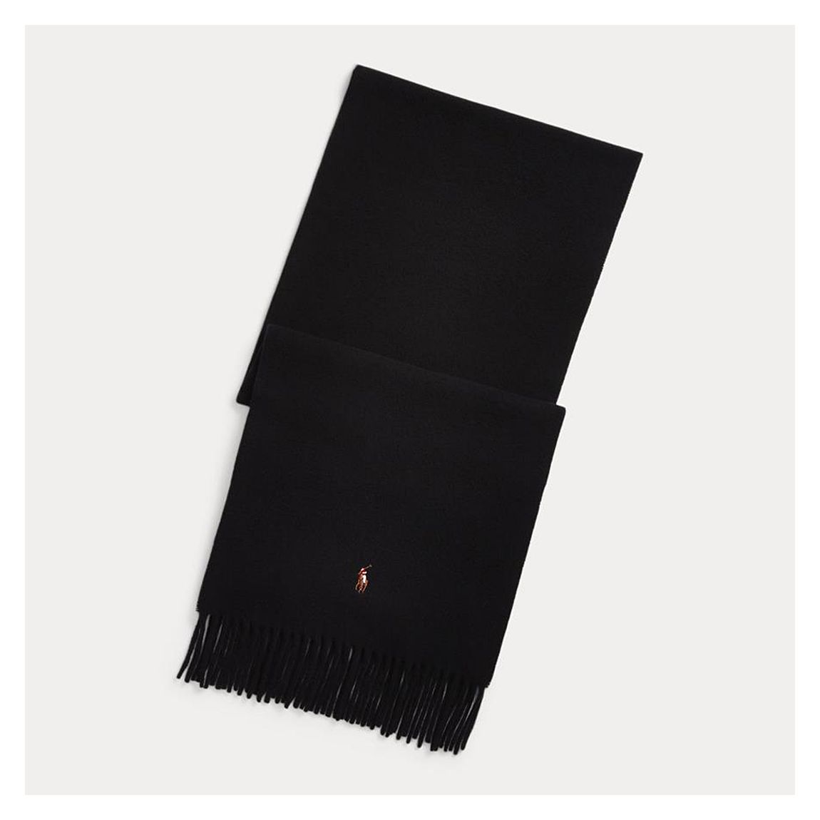 Black Tassel Wool Scarf main product photo