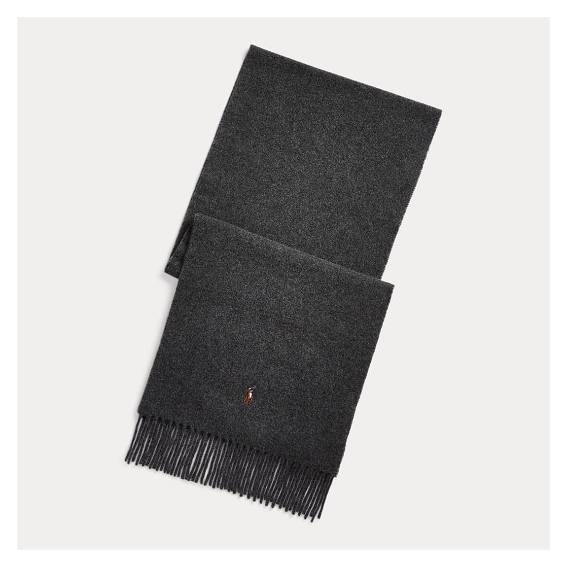Charcoal Tassel Wool Scarf main product photo