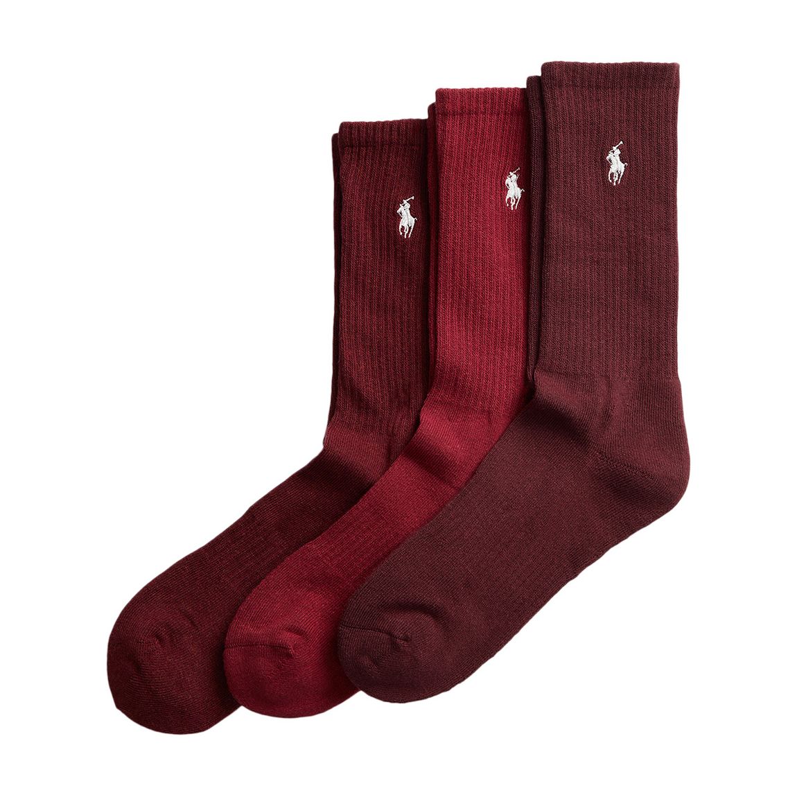 Burgundy 3 Pack Cotton Blend Socks main product photo