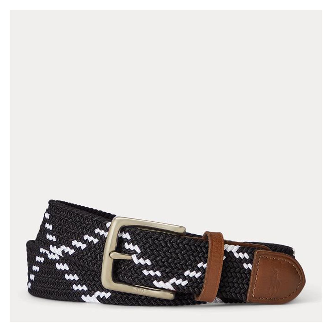 Black/White Web Pin Buckle Belt main product photo