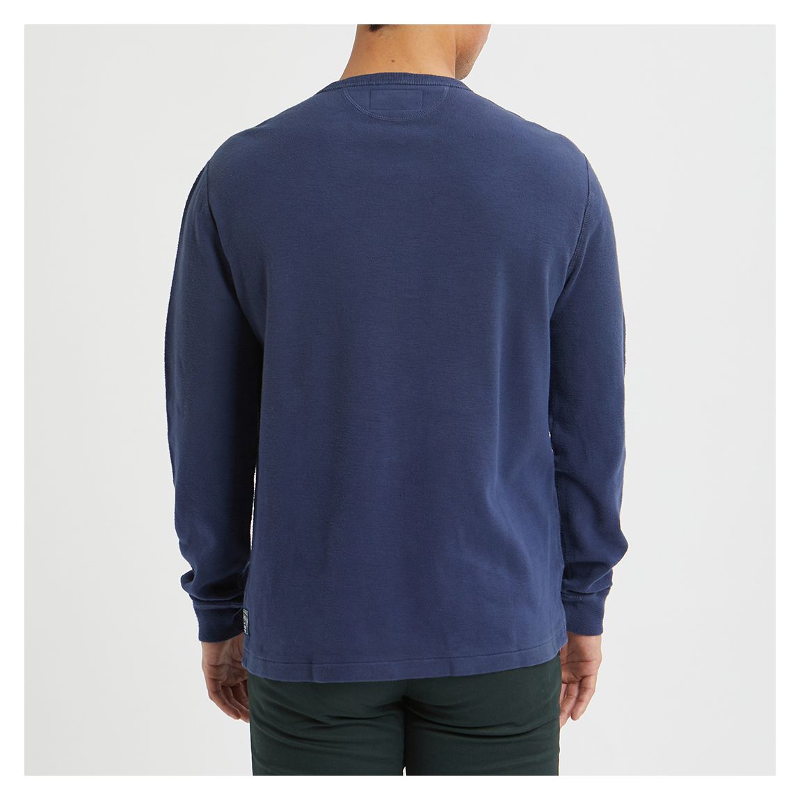 Navy Vintage Henley Shirt