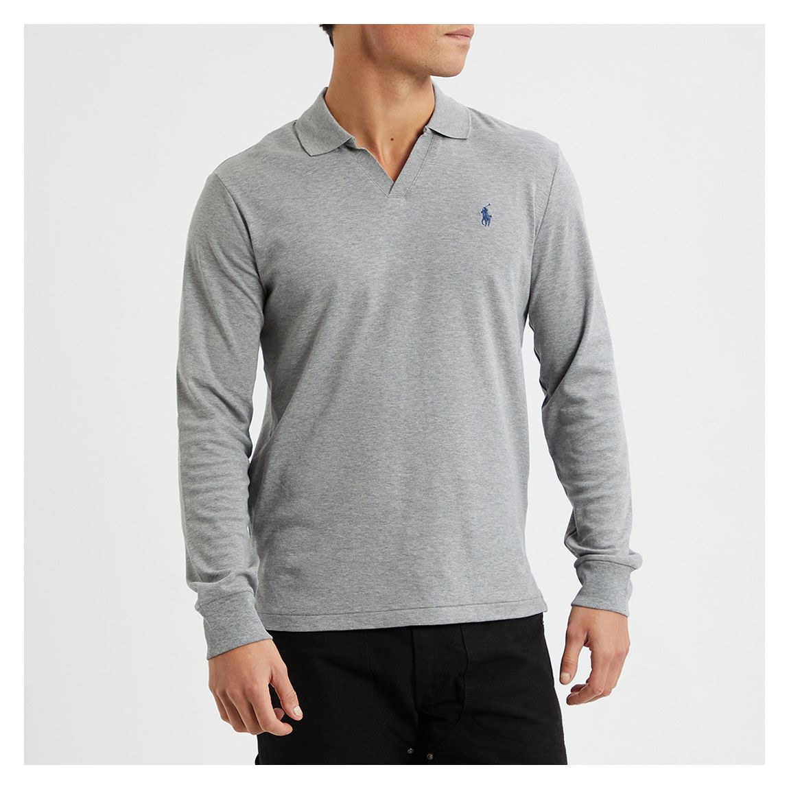 Grey Interlock Cotton Jumper main product photo