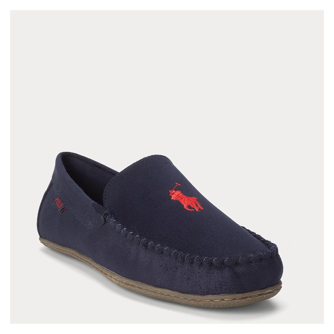 Navy Collins Microsuede Slippers main product photo
