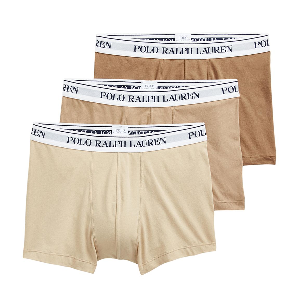 Stone/Nude/Tan 3 Pack Cotton Blend Stretch Boxers main product photo