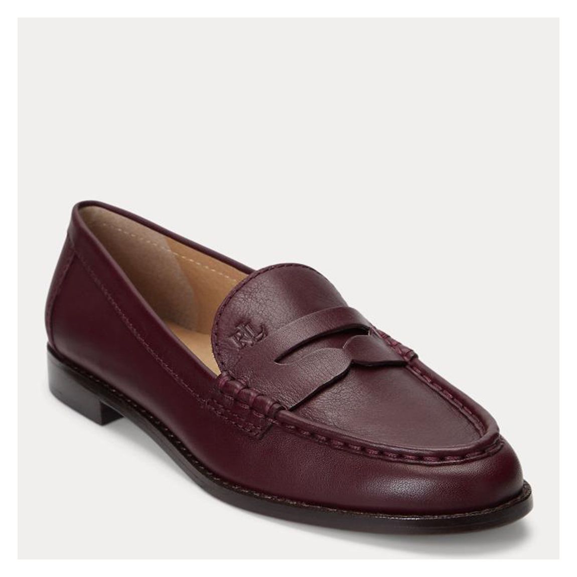 Burgundy Wynnie Leather Loafers main product photo