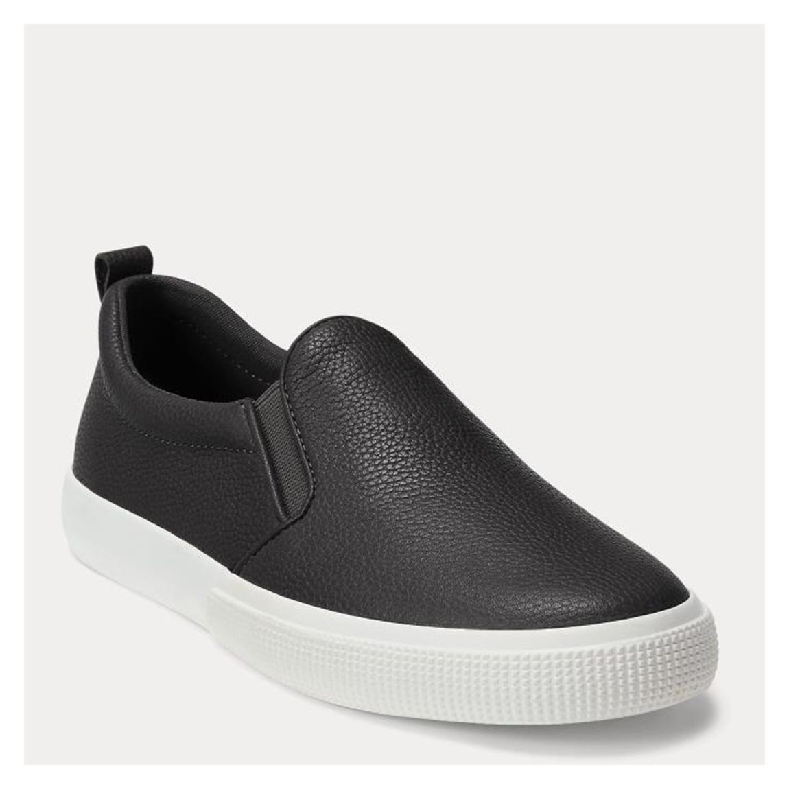 Black Haddley Tumbled Leather Trainers main product photo