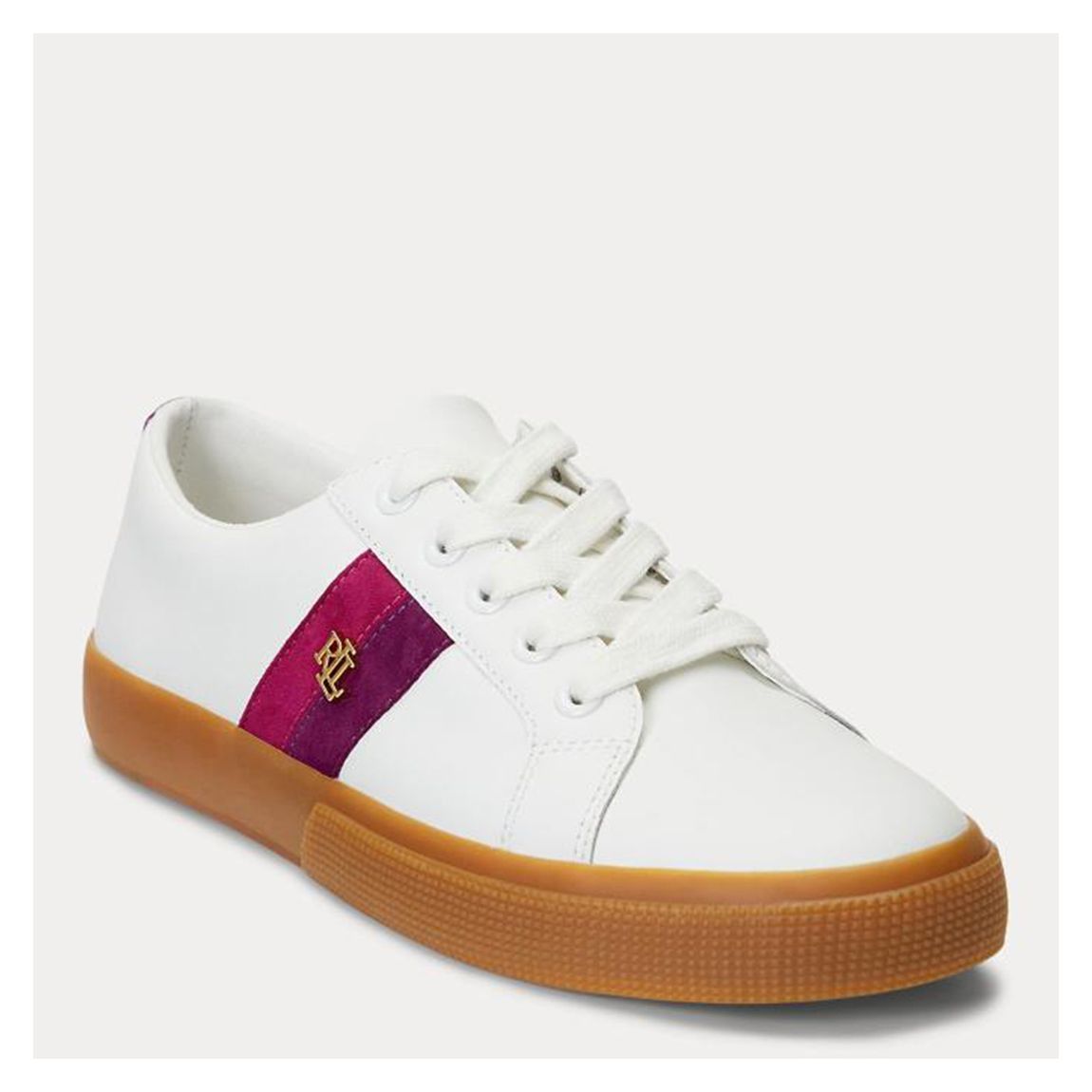 White/Purple Janson Leather Trainers main product photo
