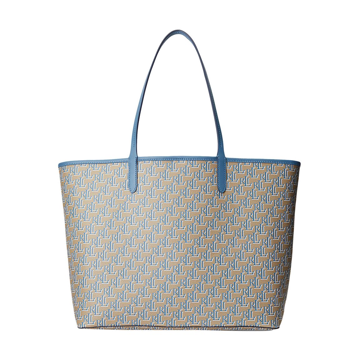 Blue Monogram Coated Large Tote Bag main product photo