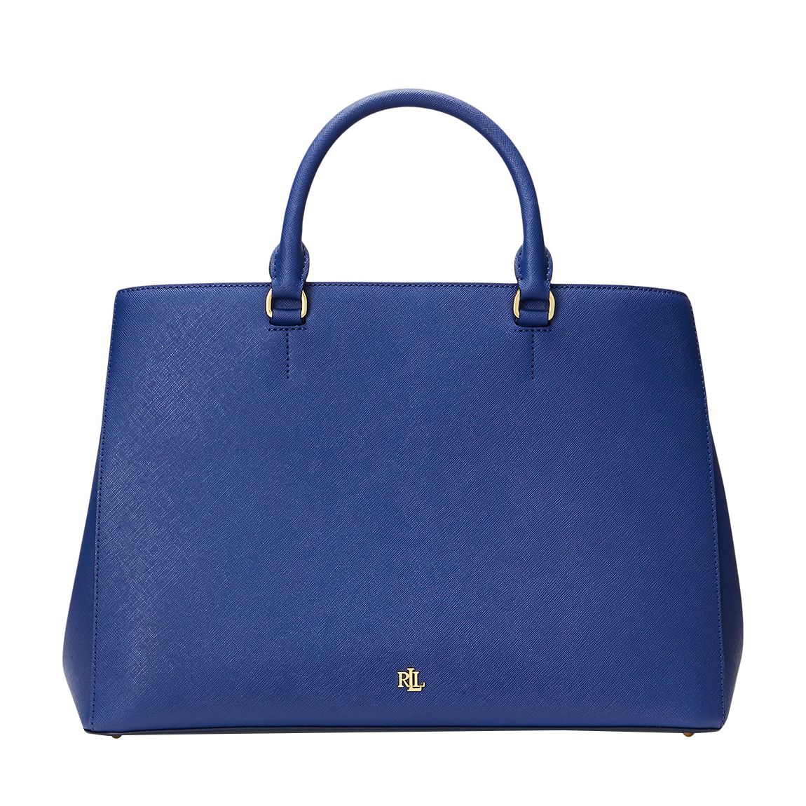 Blue Hannah Crosshatch Leather Bag main product photo
