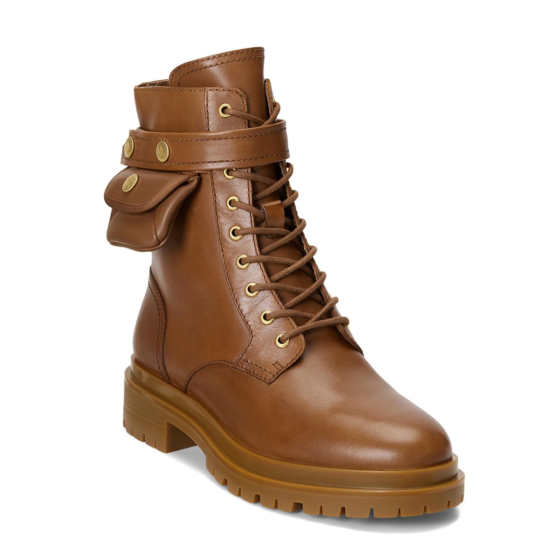 Tan Cammie Burnished Leather Boots main product photo