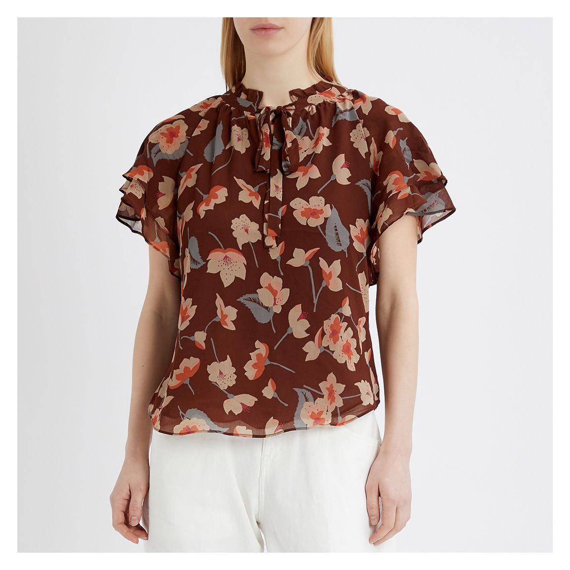 Floral Print Georgette Blouse main product photo