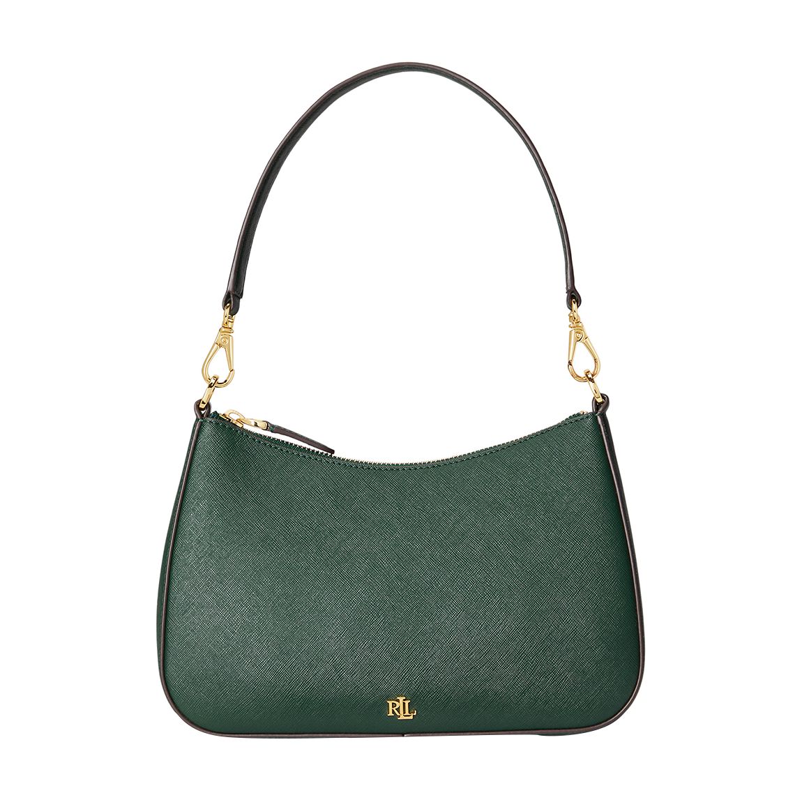 Green Danni Crosshatch Leather Bag main product photo