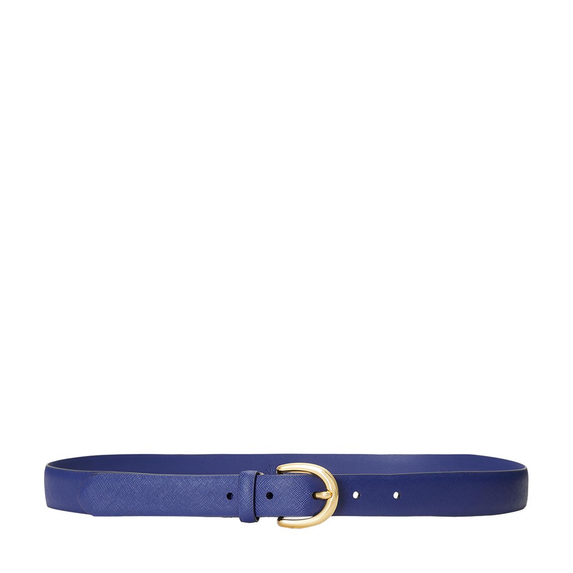 Blue Crosshatch Leather Belt main product photo