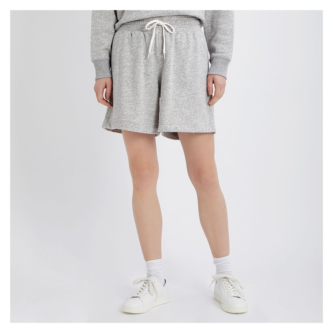 Grey Cotton Blend Shorts main product photo