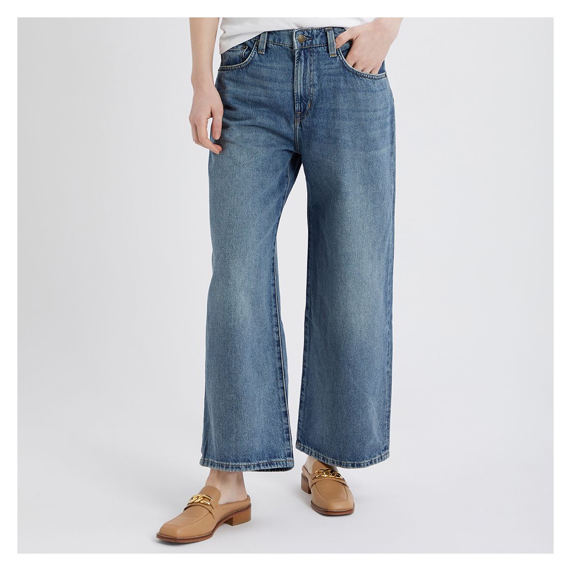 Blue Wide Leg Jeans main product photo