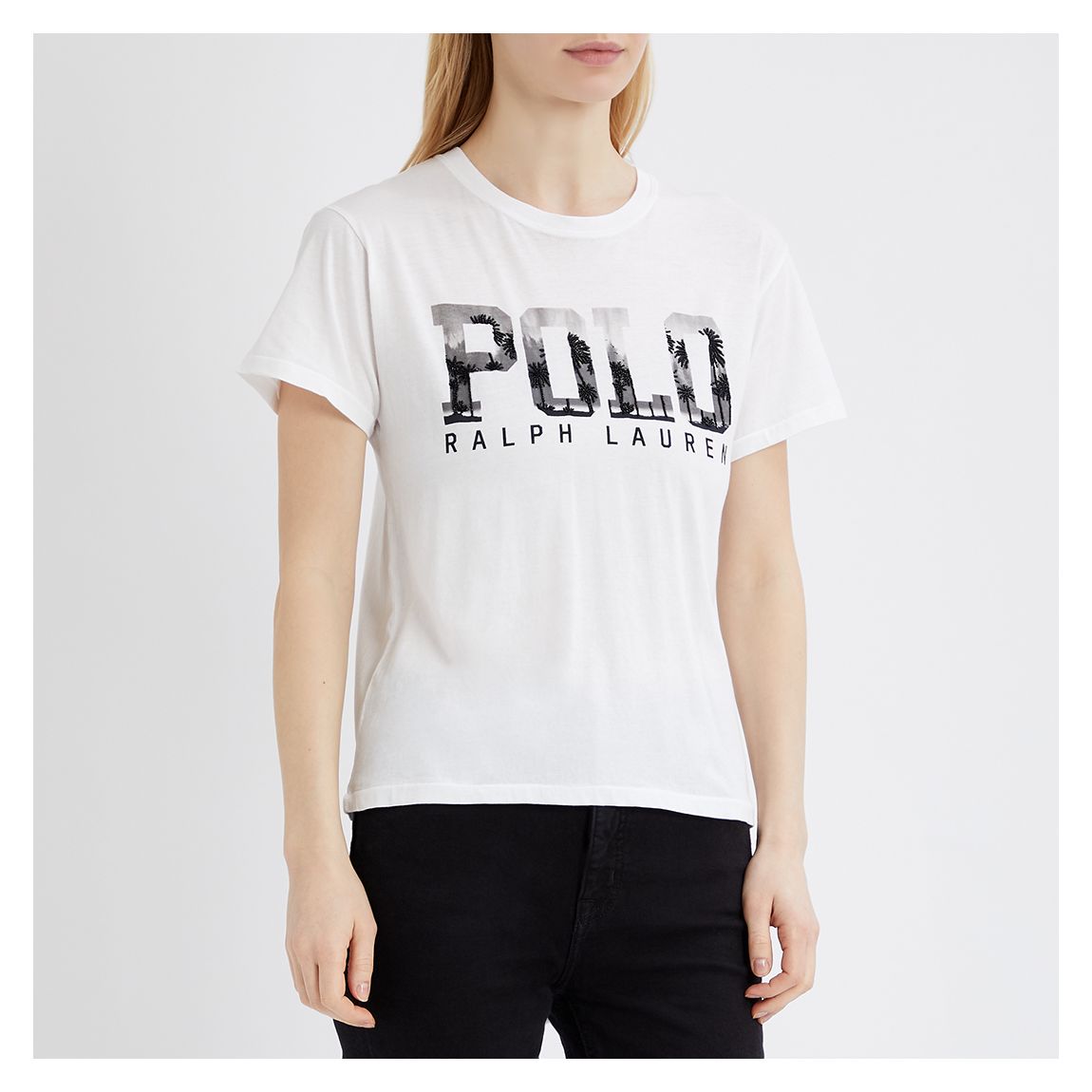 White Graphic Logo Cotton T-Shirt main product photo
