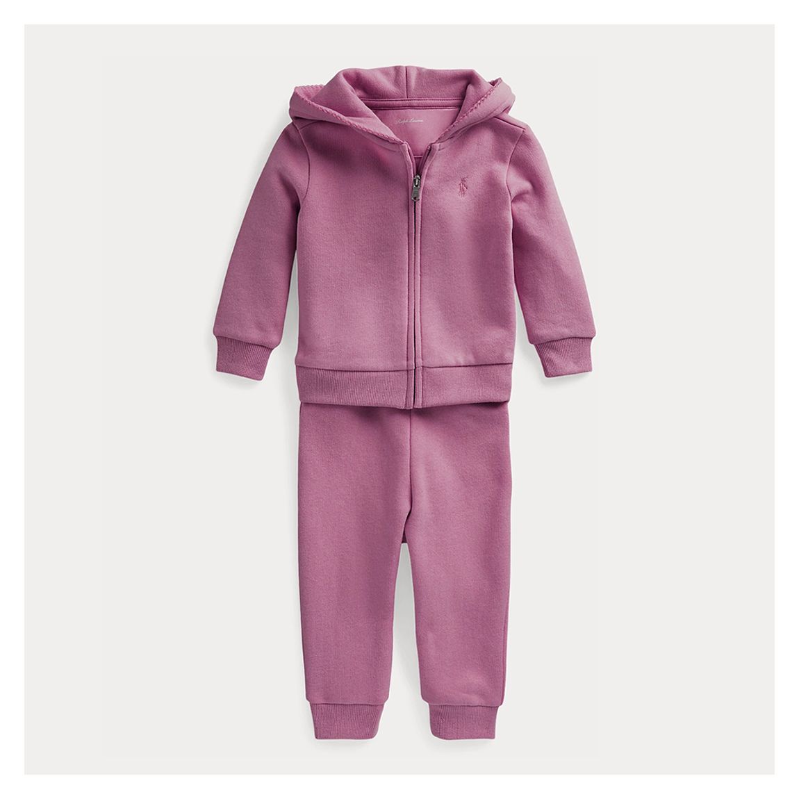 Baby Girl's Rose Fleece Hoodie & Jogger Set main product photo