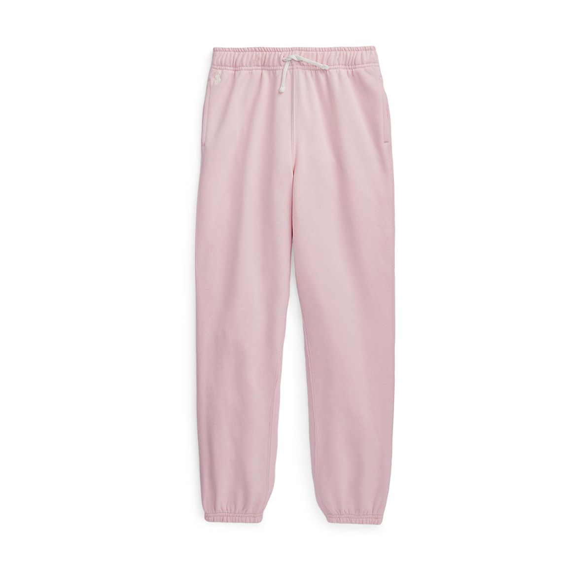 Younger Girl's Pale Pink Fleece Cotton Blend Joggers main product photo