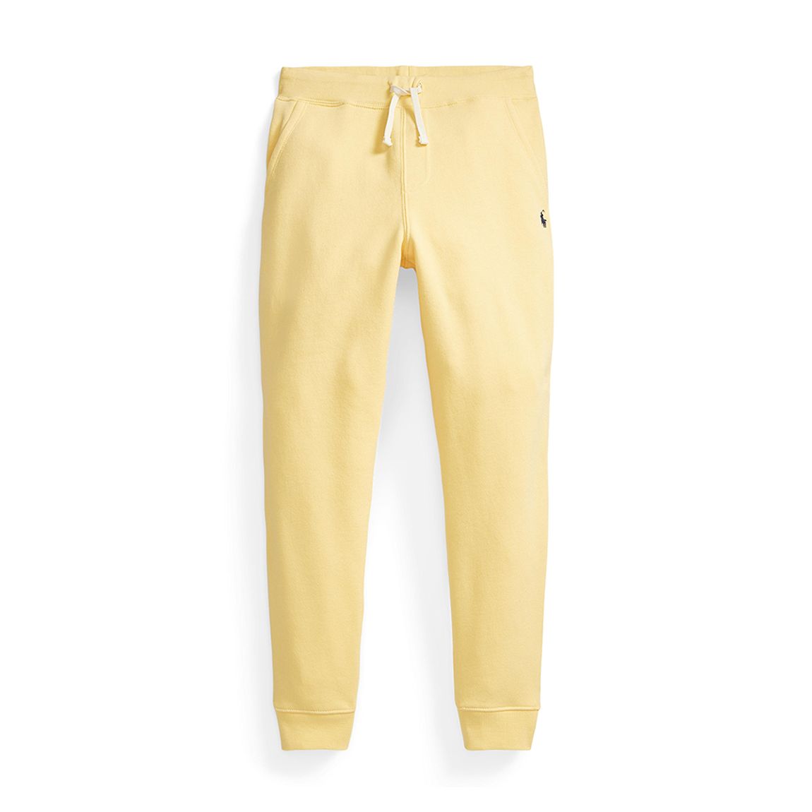 Older Boy's Yellow Cotton Blend Fleece Joggers main product photo