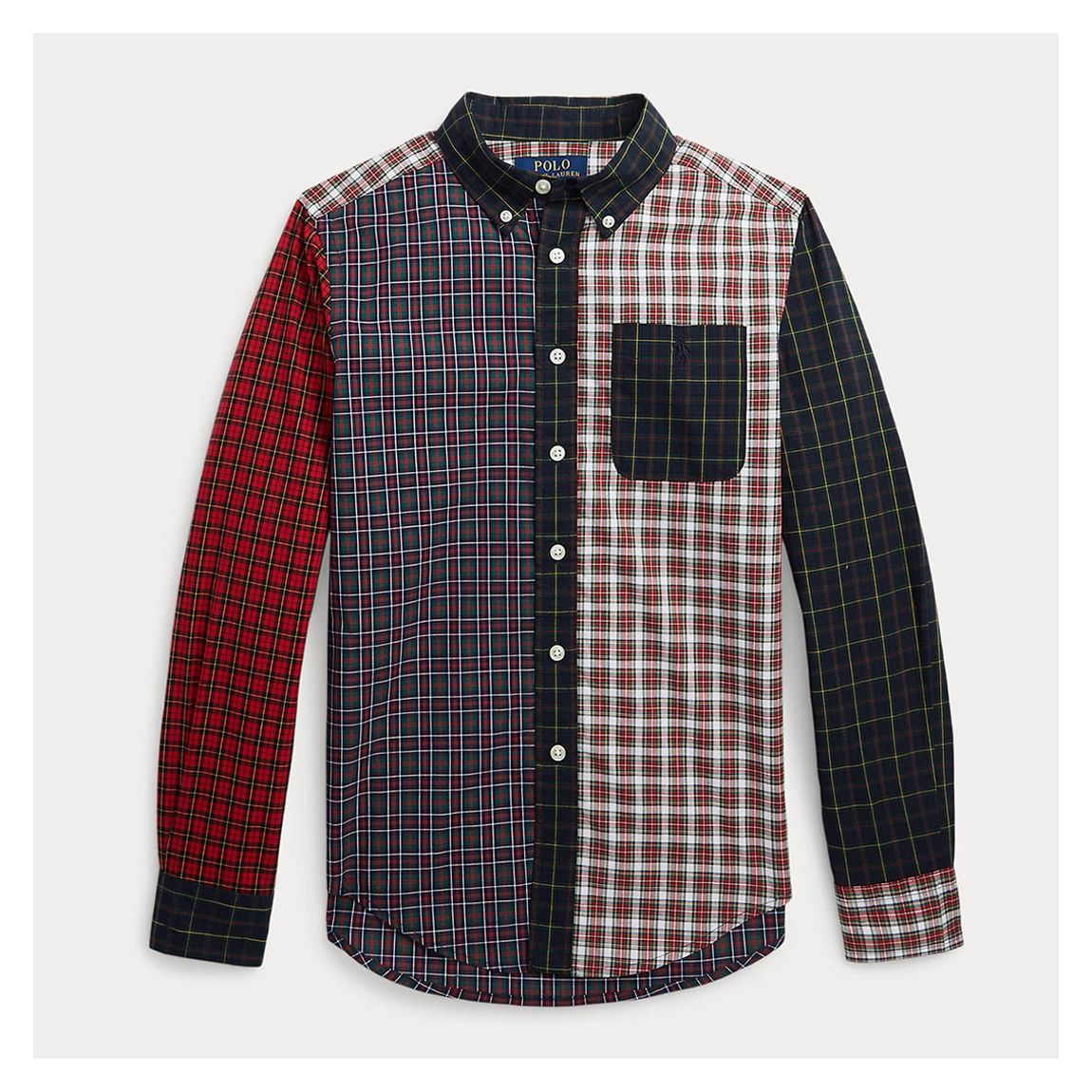 Older Boy's Multi Poplin Check Cotton Shirt main product photo