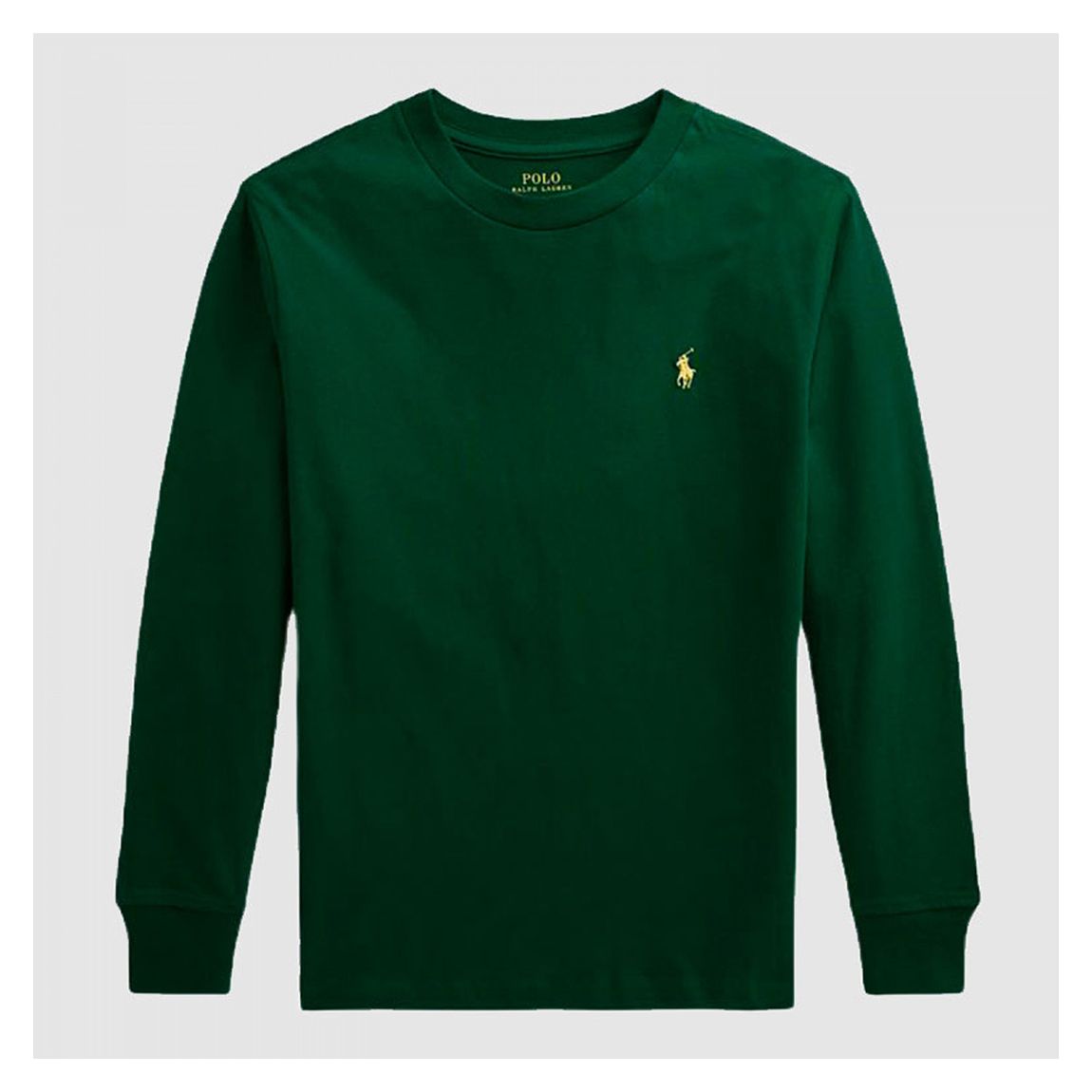 Older Boy's Dark Green Cotton Jersey Top main product photo