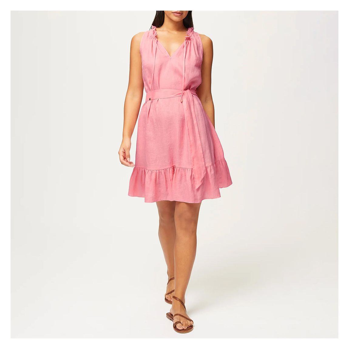 Rosa Polyantha Ruffle Mini Dress main product photo