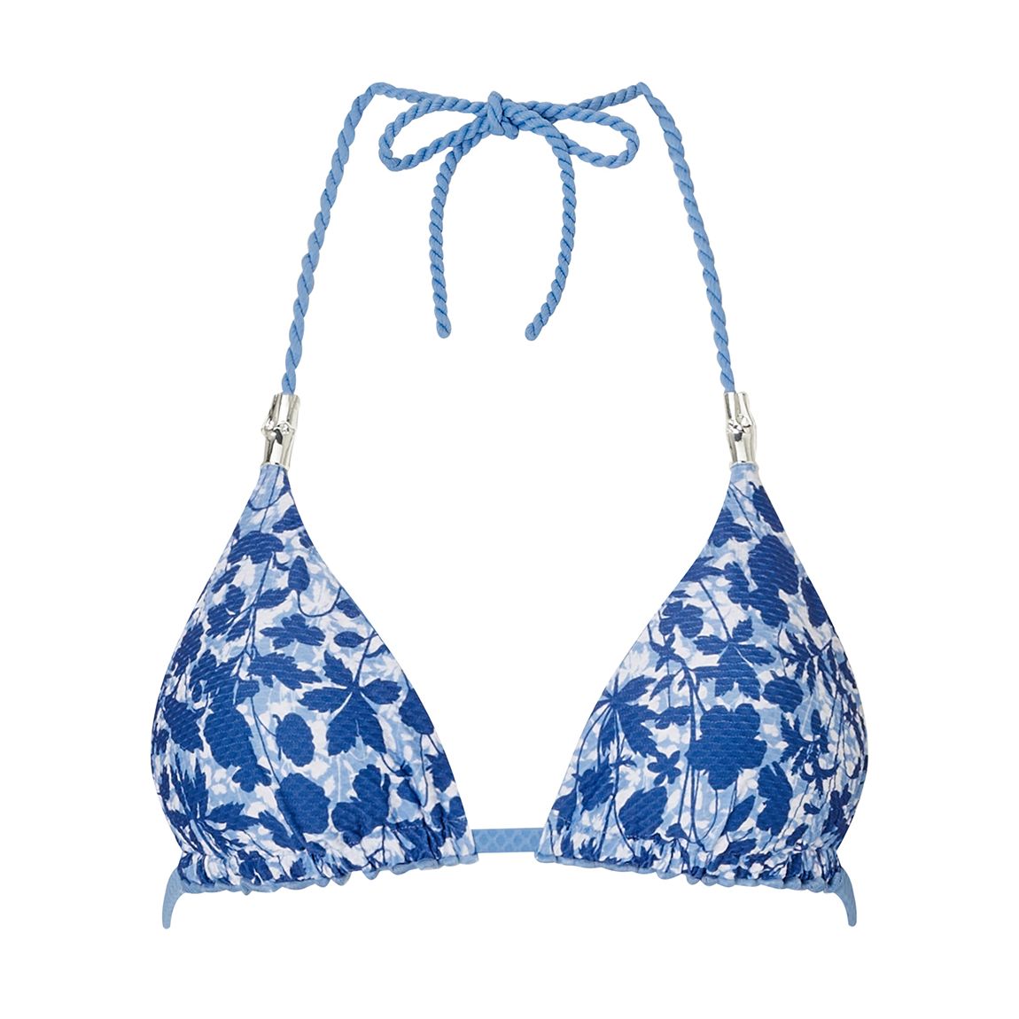 Blue Tuscany Reversibe Triangle Bikini Top main product photo