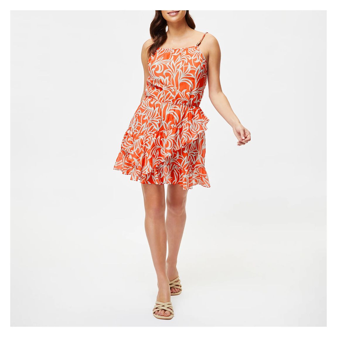 Multi Mini Ruffle Dress main product photo
