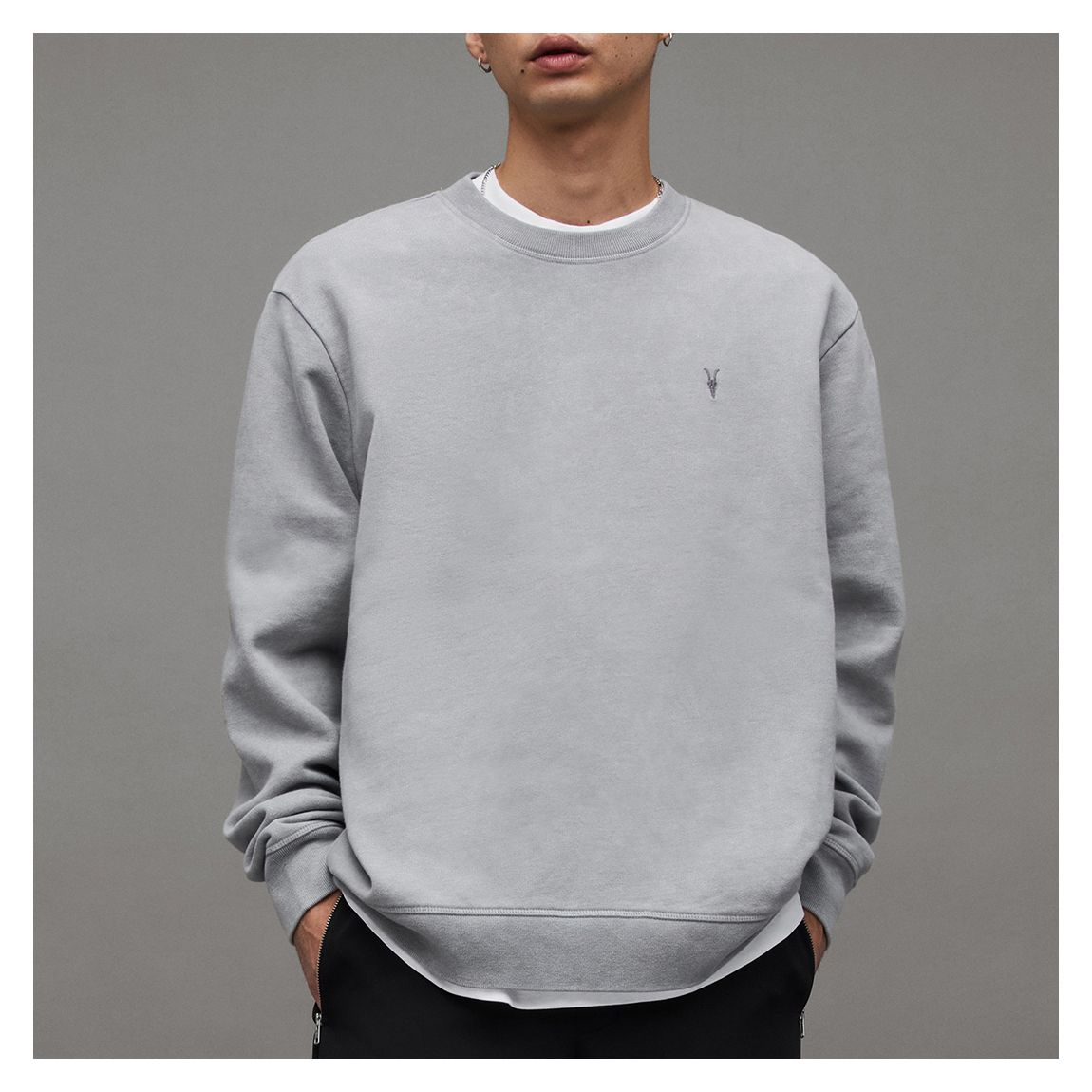 Light Grey Saka Crew Sweatshirt main product photo