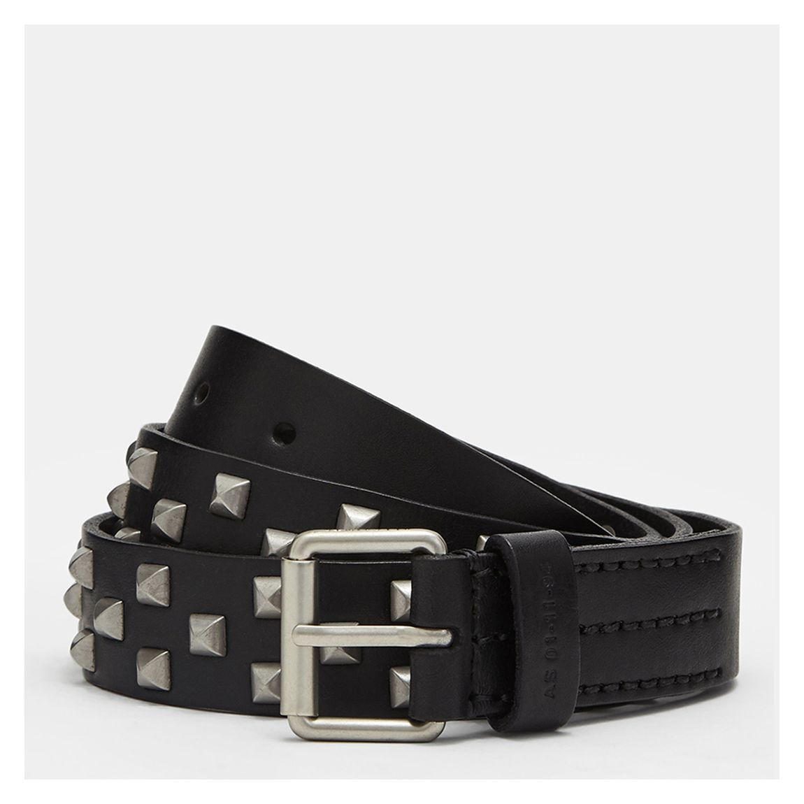 Black Ashby Stud Leather Belt main product photo