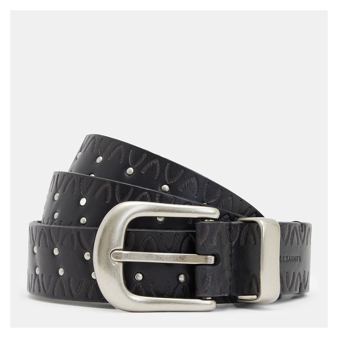 Black Rhys Stud Western Leather Belt main product photo