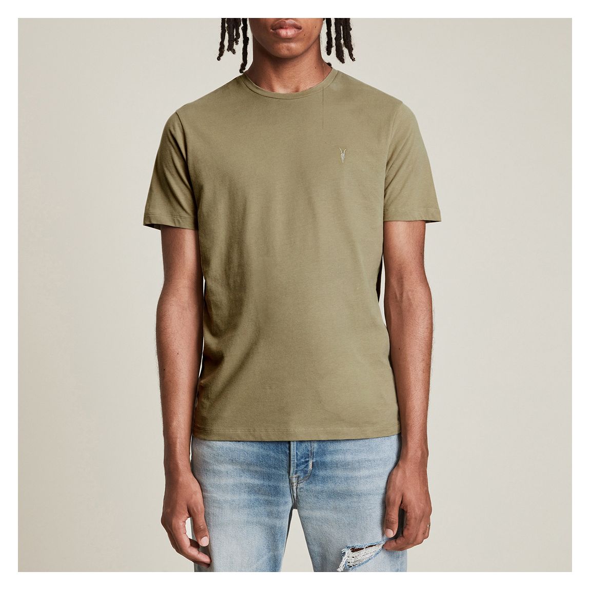 Khaki Brace Crew T-Shirt main product photo
