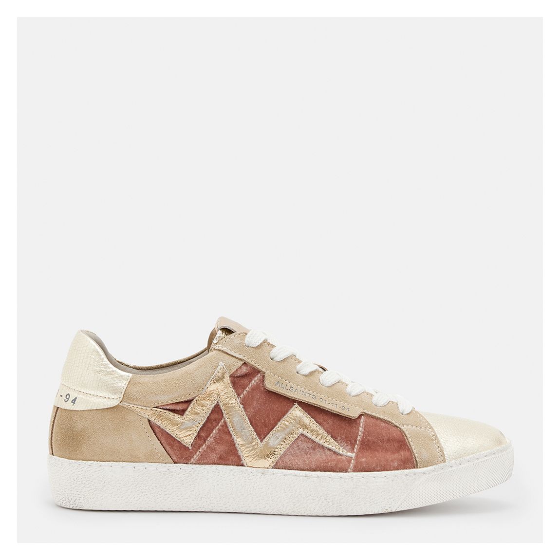 Pink Sheer Bolt Leather Trainers main product photo