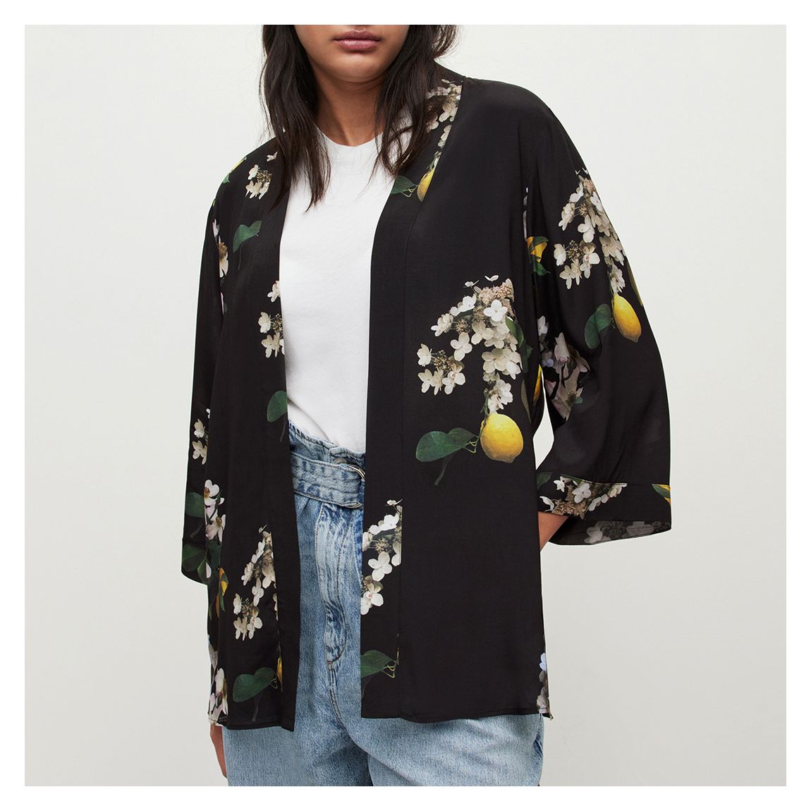 Black Carina Eugenia Kimono main product photo