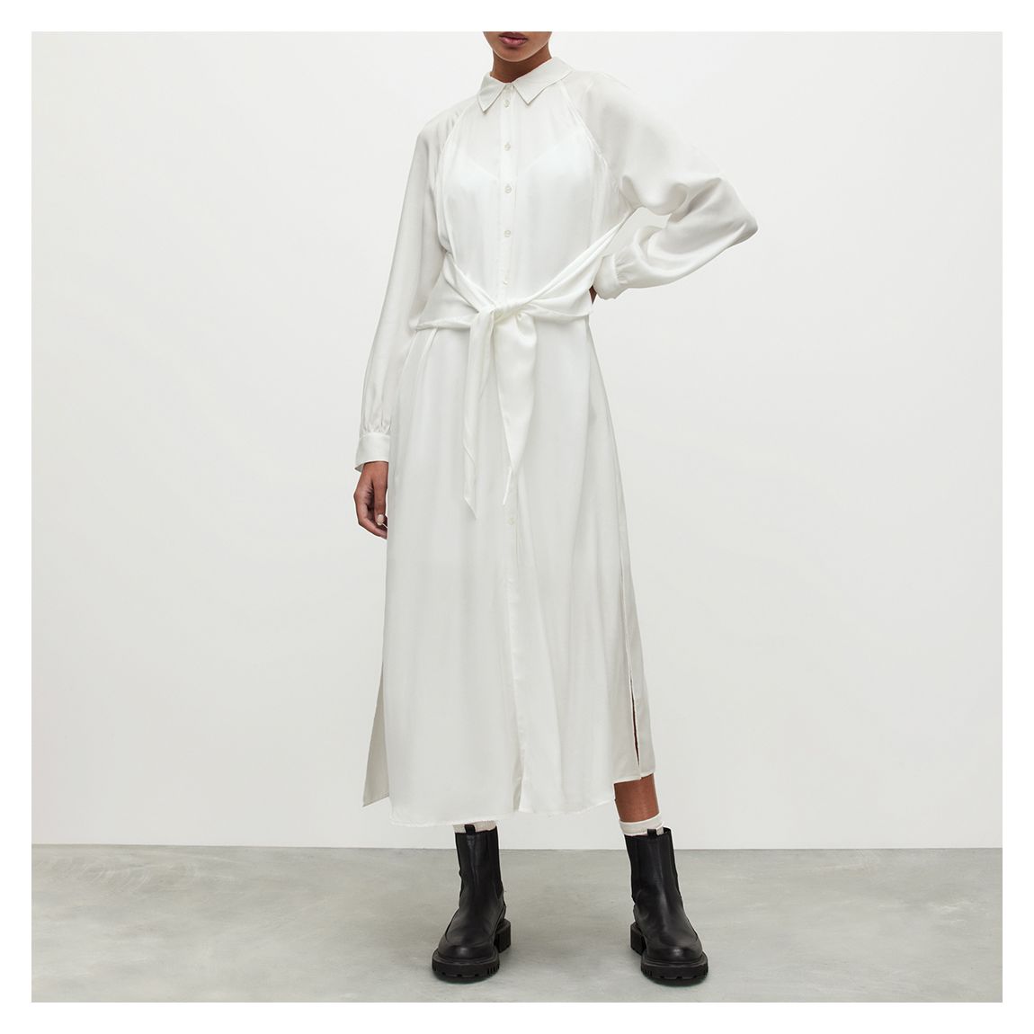 White Clanetta Midi Dress main product photo