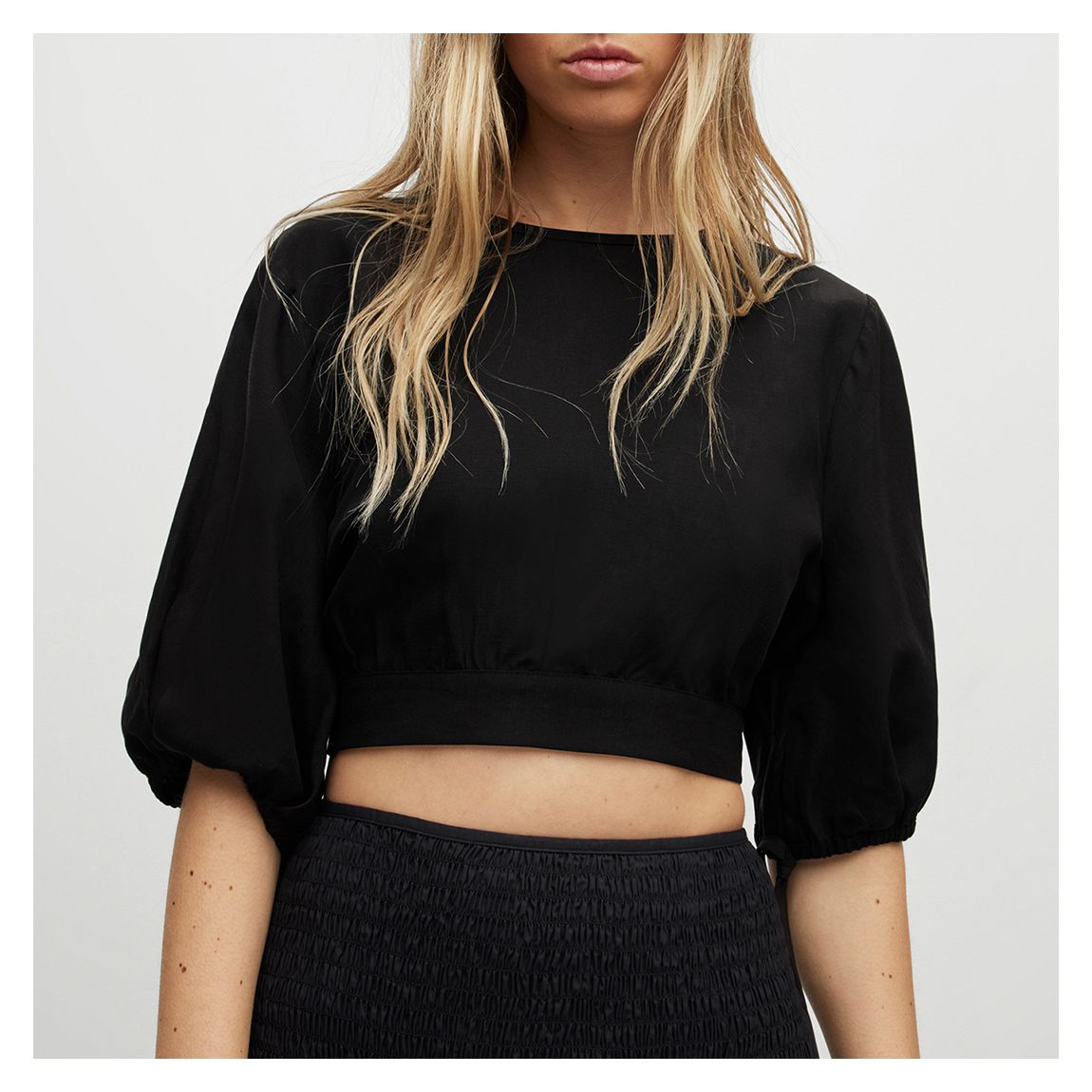 Black Asta Cropped Top main product photo