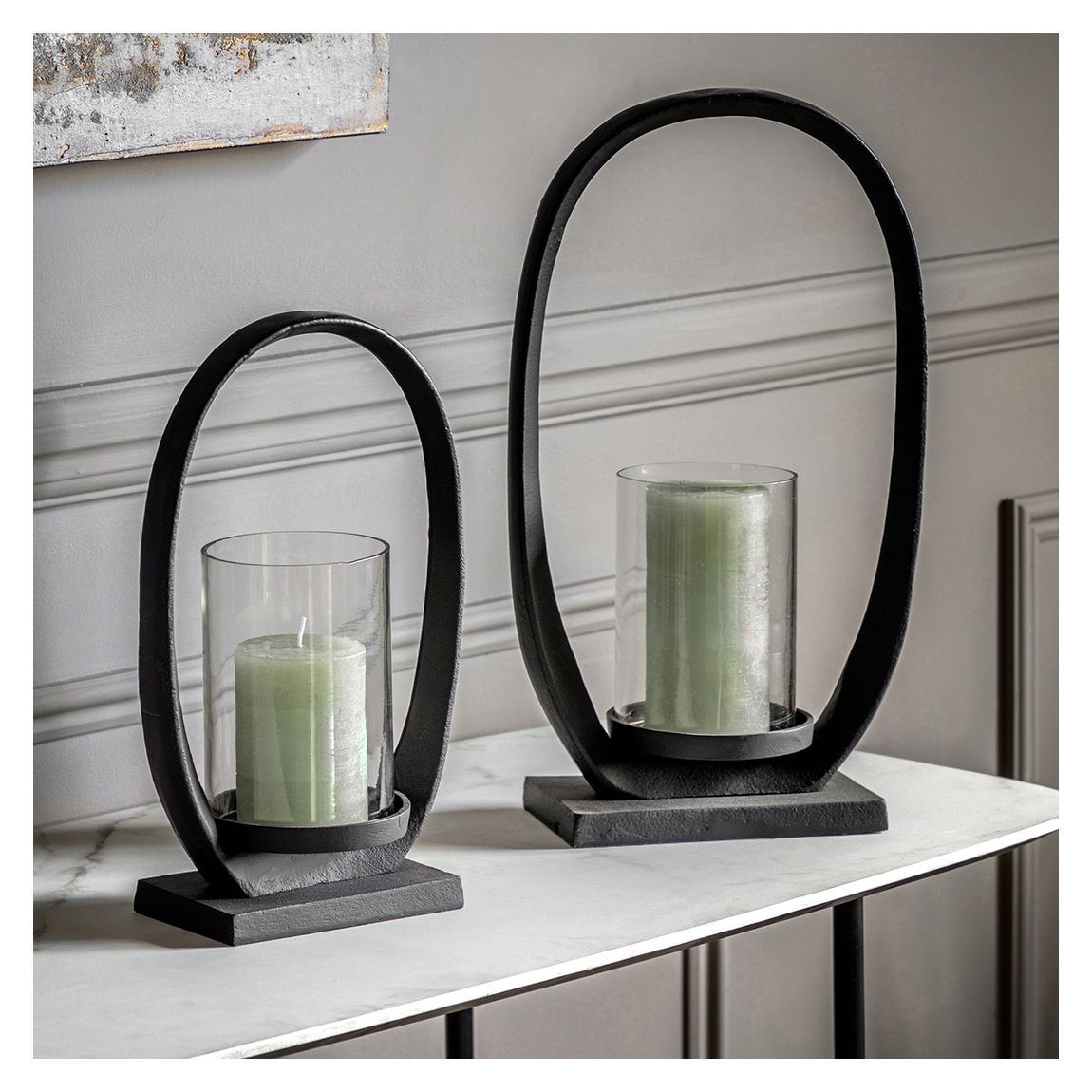 Hooper Lantern Large Black 225x110x415mm main product photo