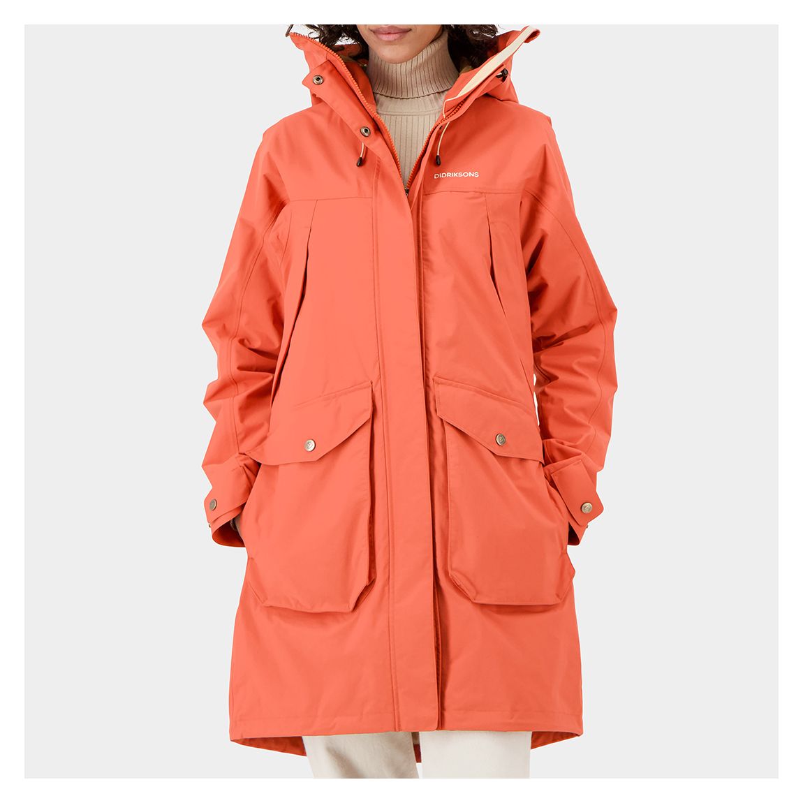 Orange Thelma Waterproof Parka main product photo