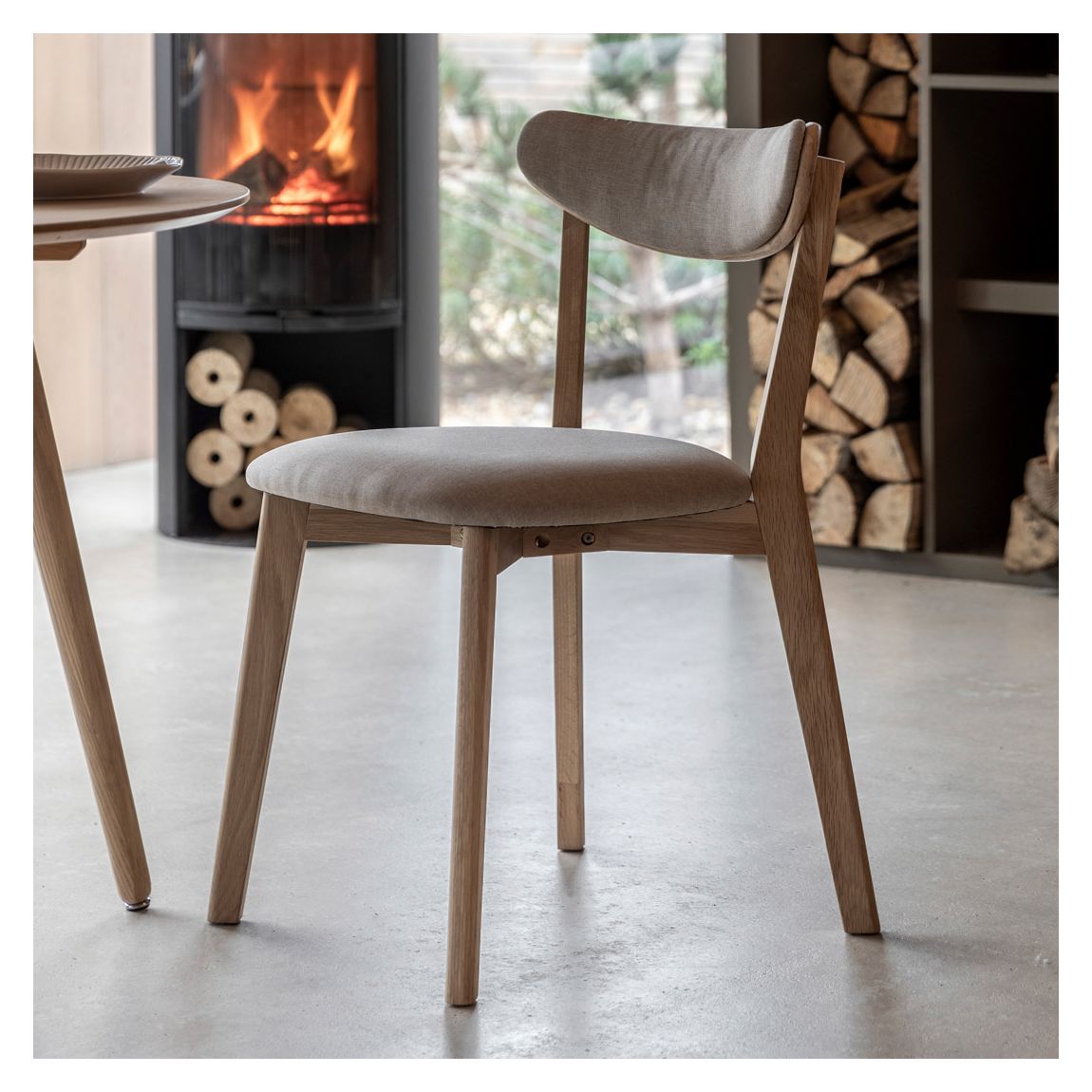 Set of 2 Brisla Dining Chair, Natural main product photo