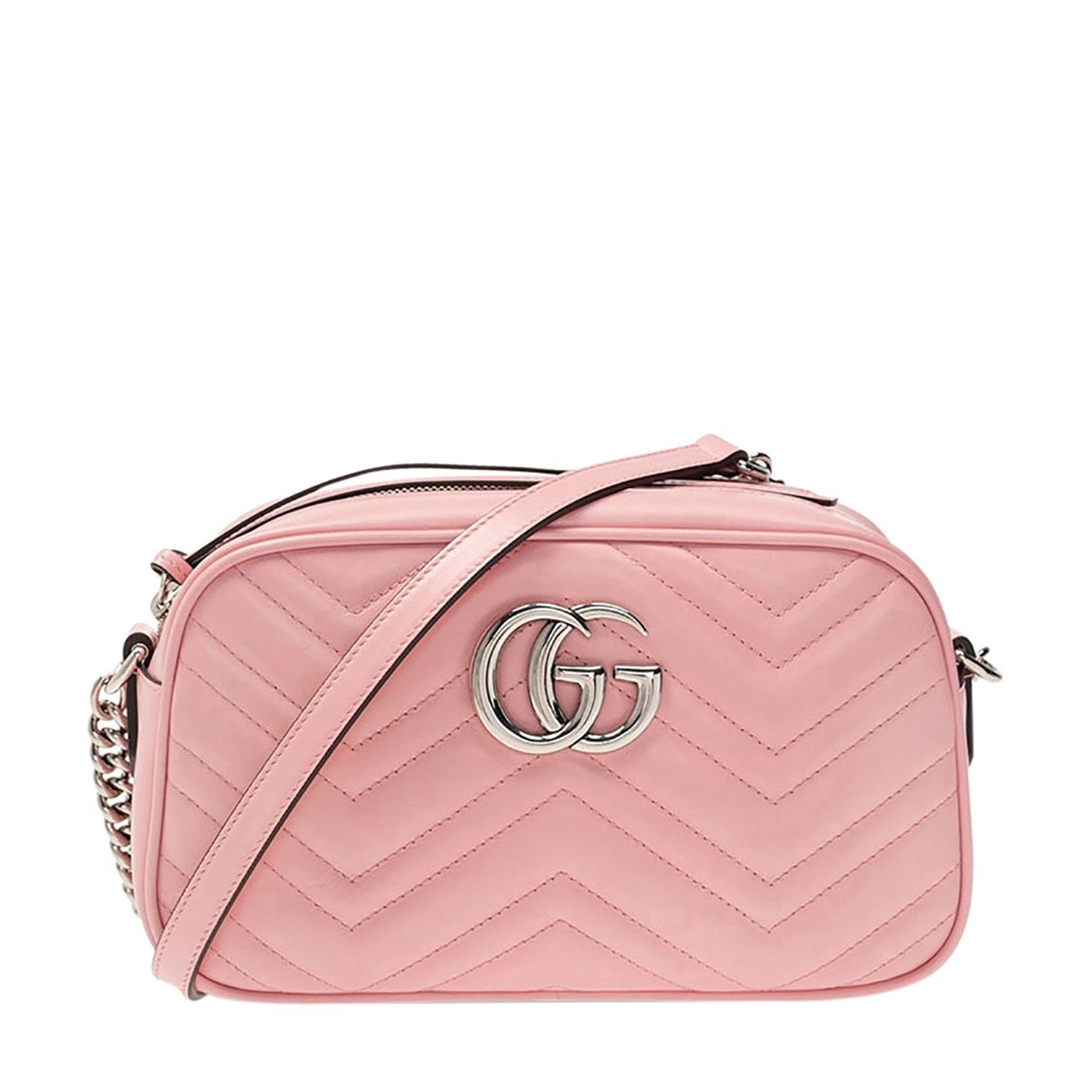 Gucci Pink Matelasse Leather Small Marmont Bag main product photo