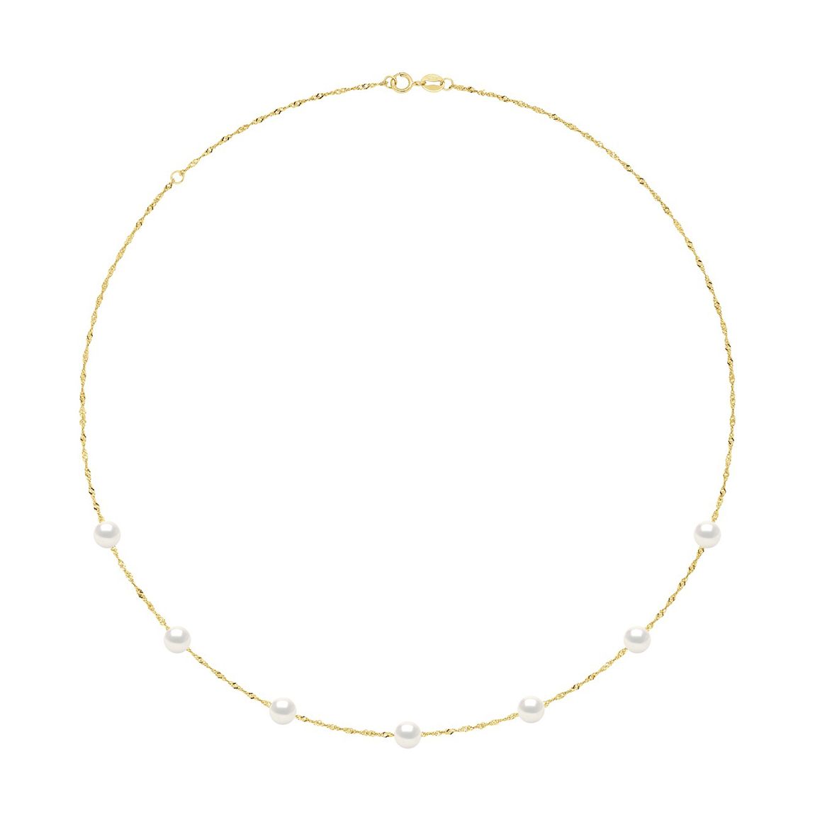 7 Real Cultured Freshwater Pearls Round Necklace 6-7 mm main product photo