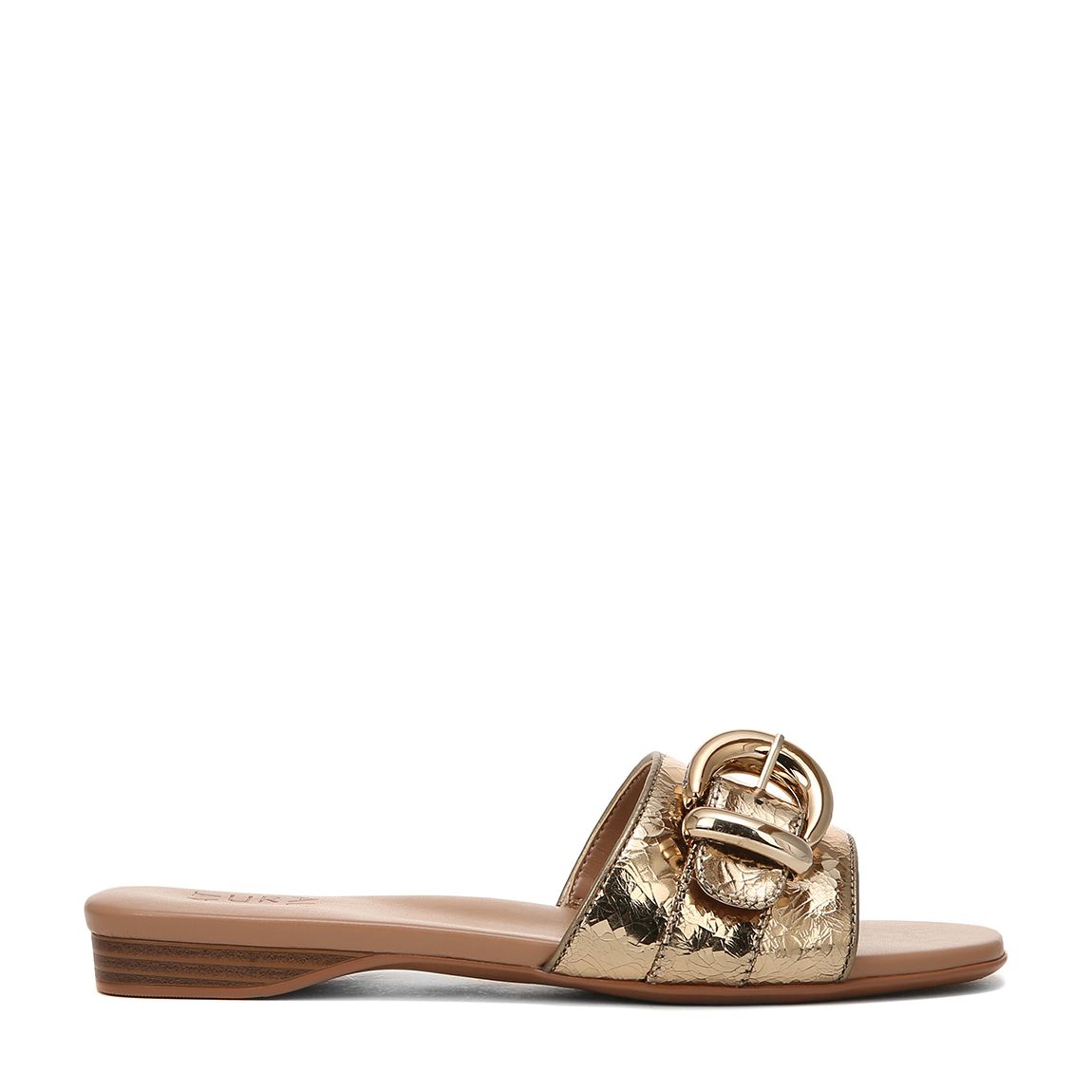 Bronze Santiago Leather Flat Sandals main product photo