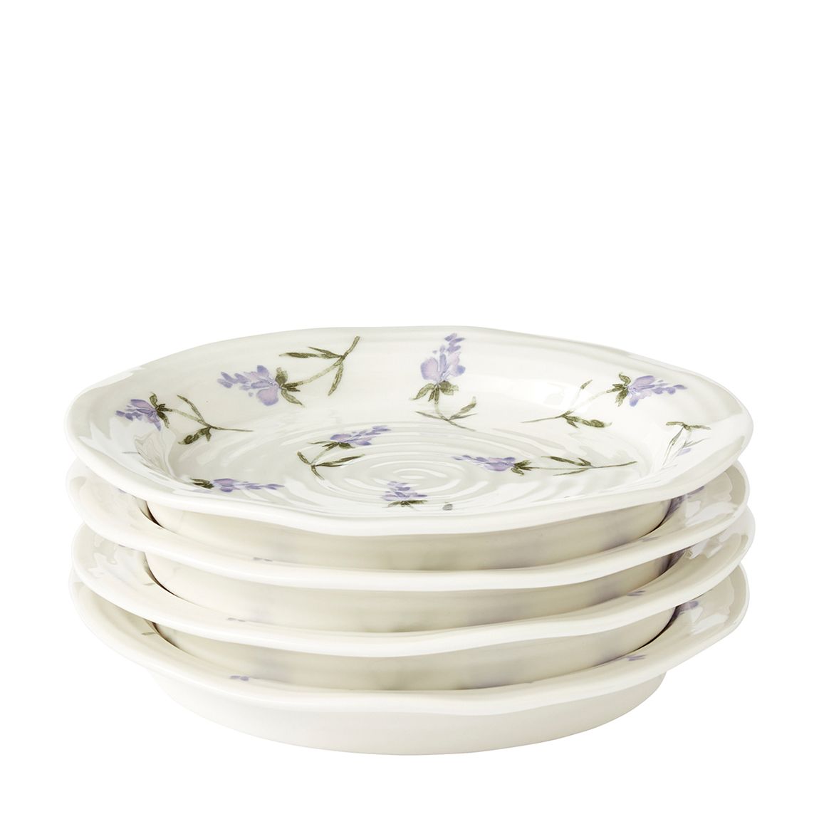 Set of 4 Lavandula Tea Plates main product photo