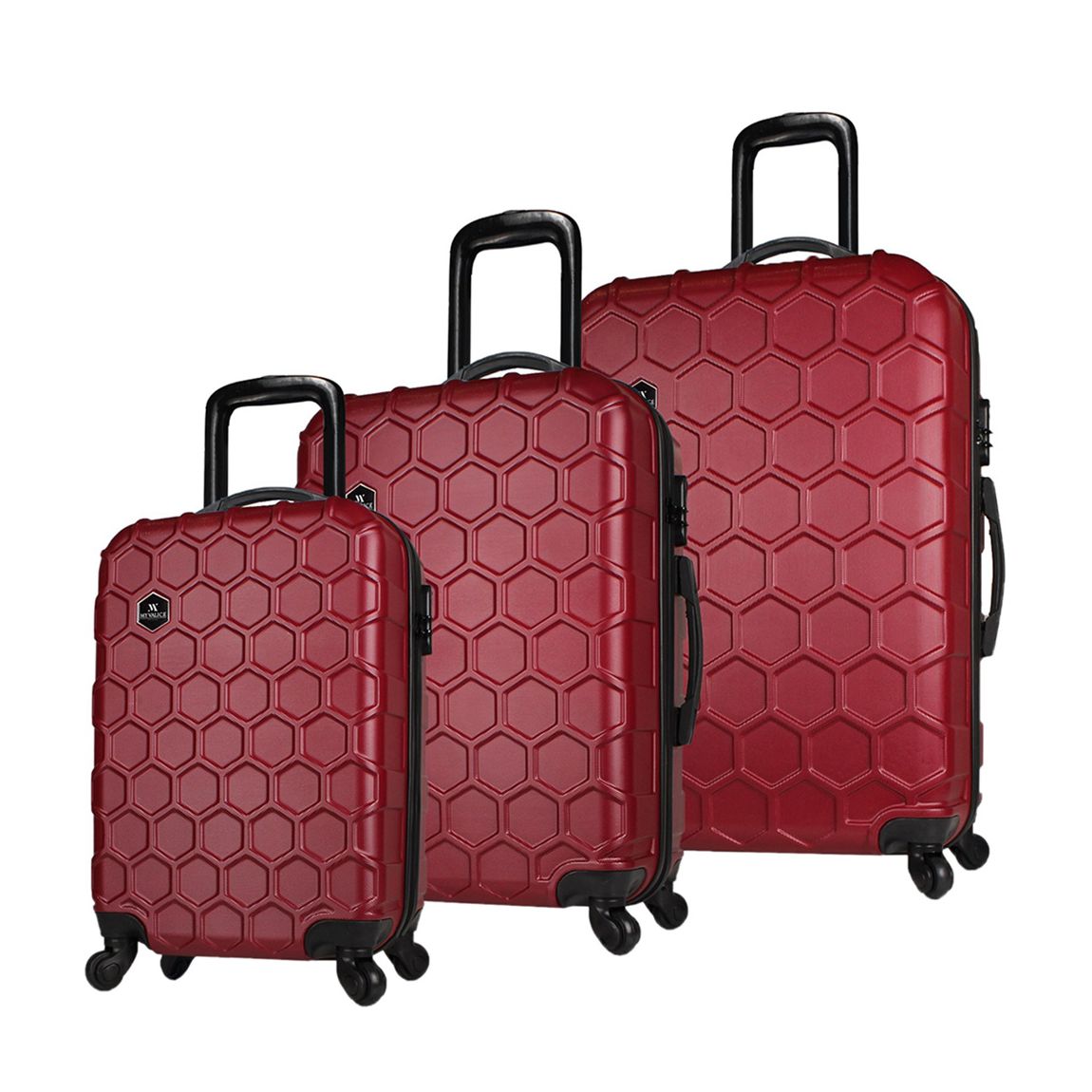 Khaki HEYKOB Set of 3 Suitcases main product photo