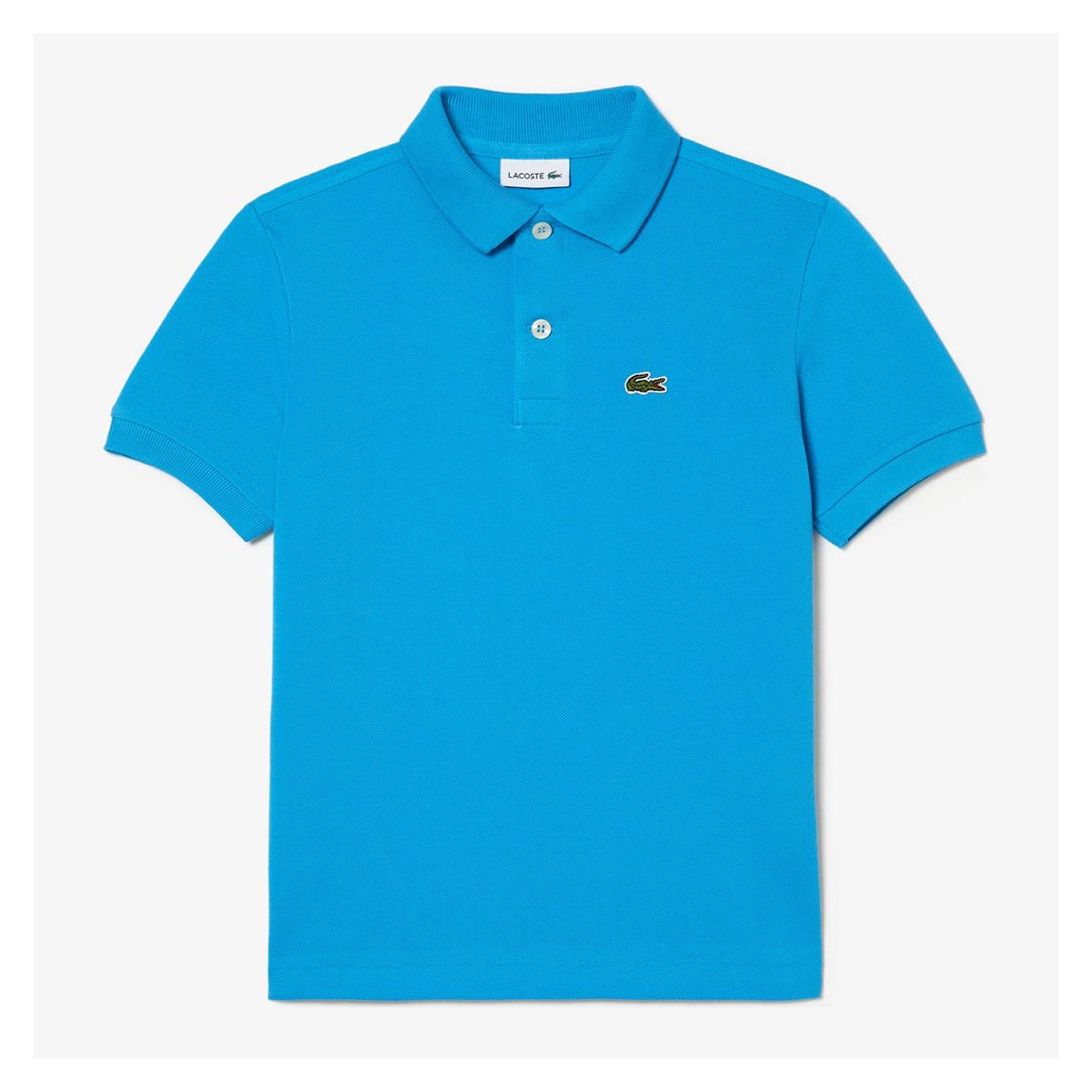 Baby Blue Short Sleeve Cotton Polo Shirt main product photo