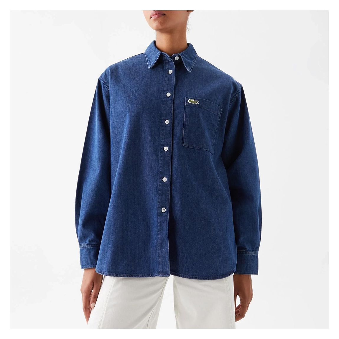 Dark Blue Long Sleeved Cotton Shirt main product photo