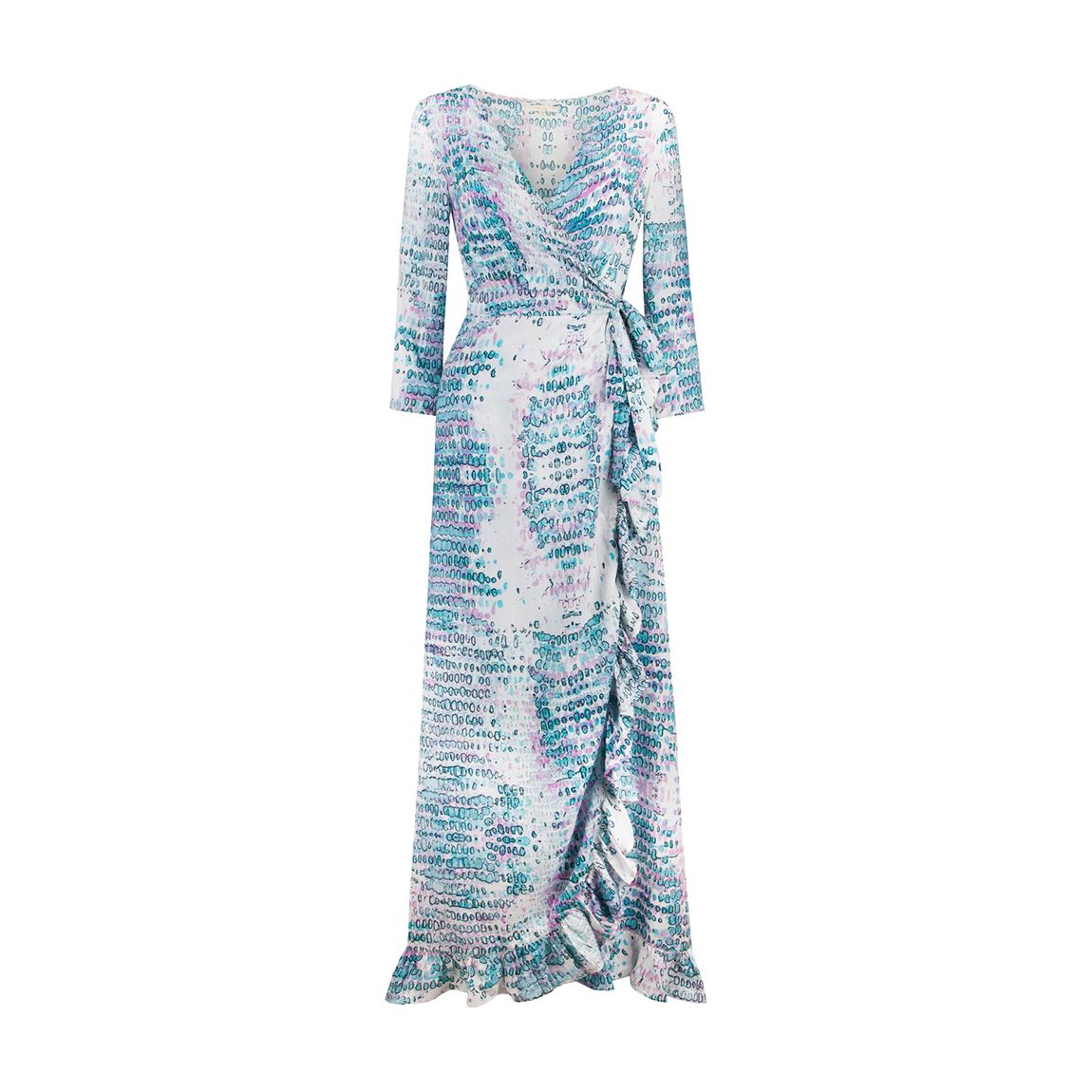 Aqua Pink Snake Maxi Dress (Long) main product photo