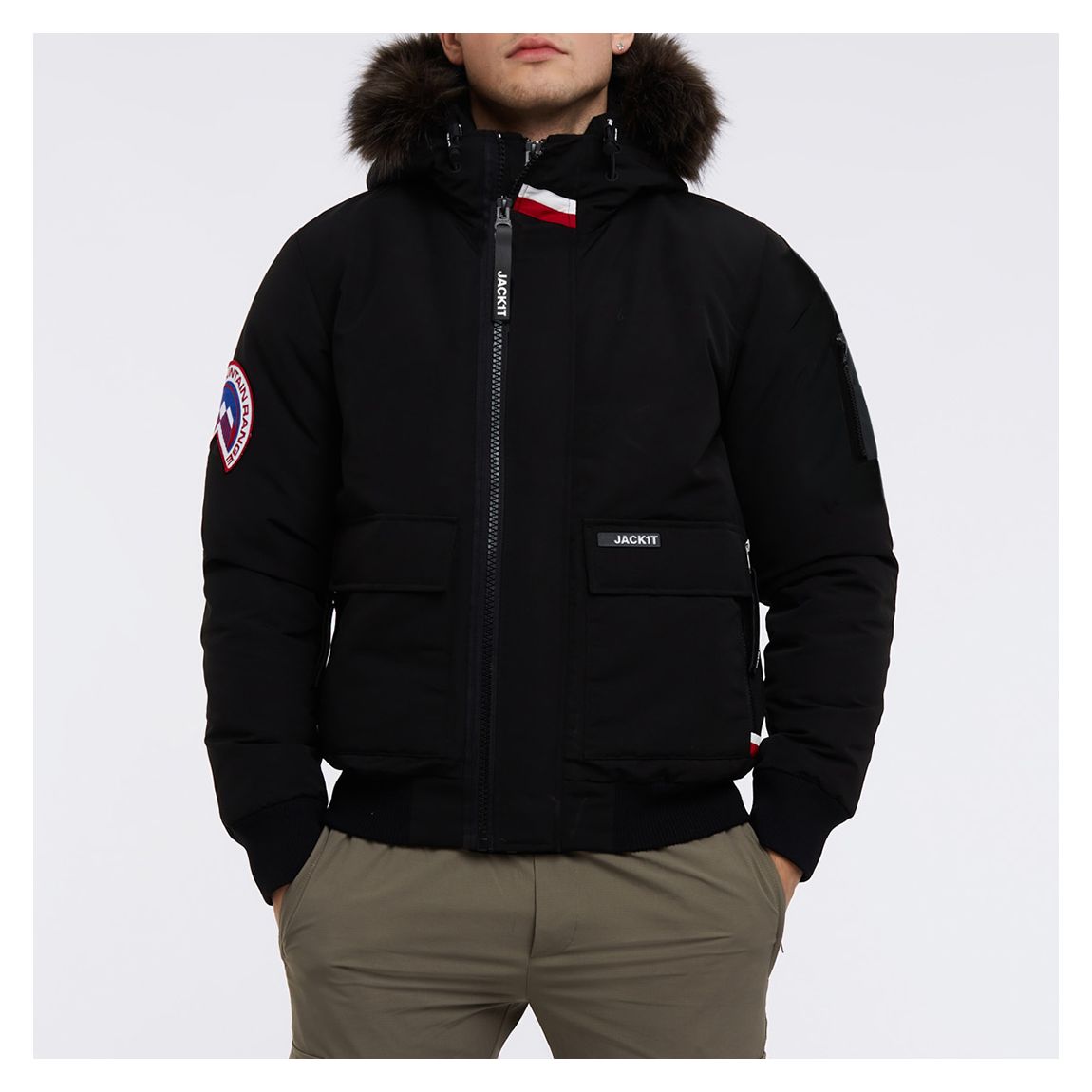 Black Neo Mountain Bomber Jacket main product photo