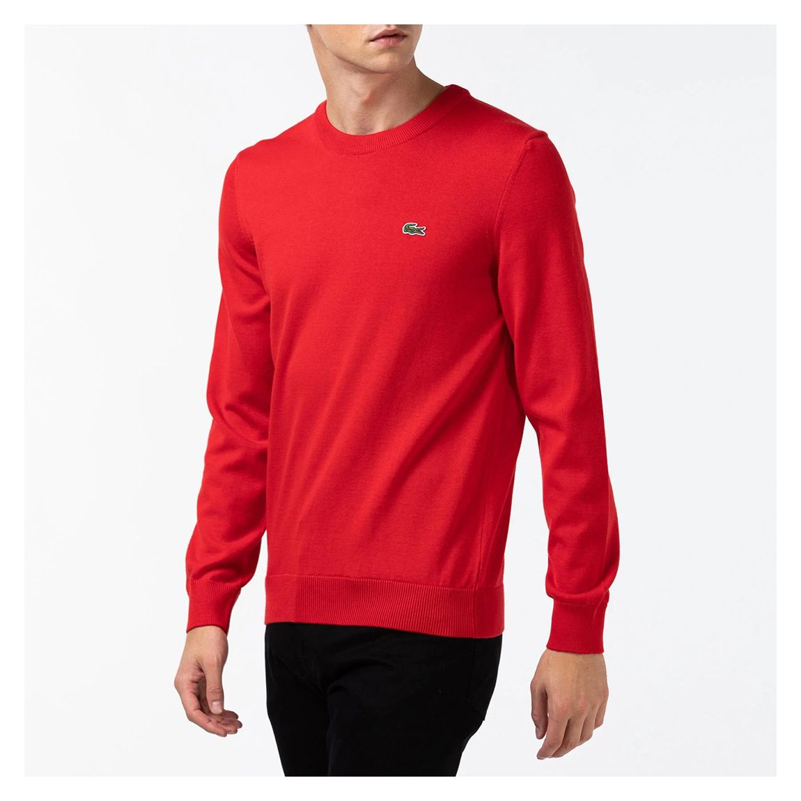Red Crew Neck Cotton Jumper main product photo